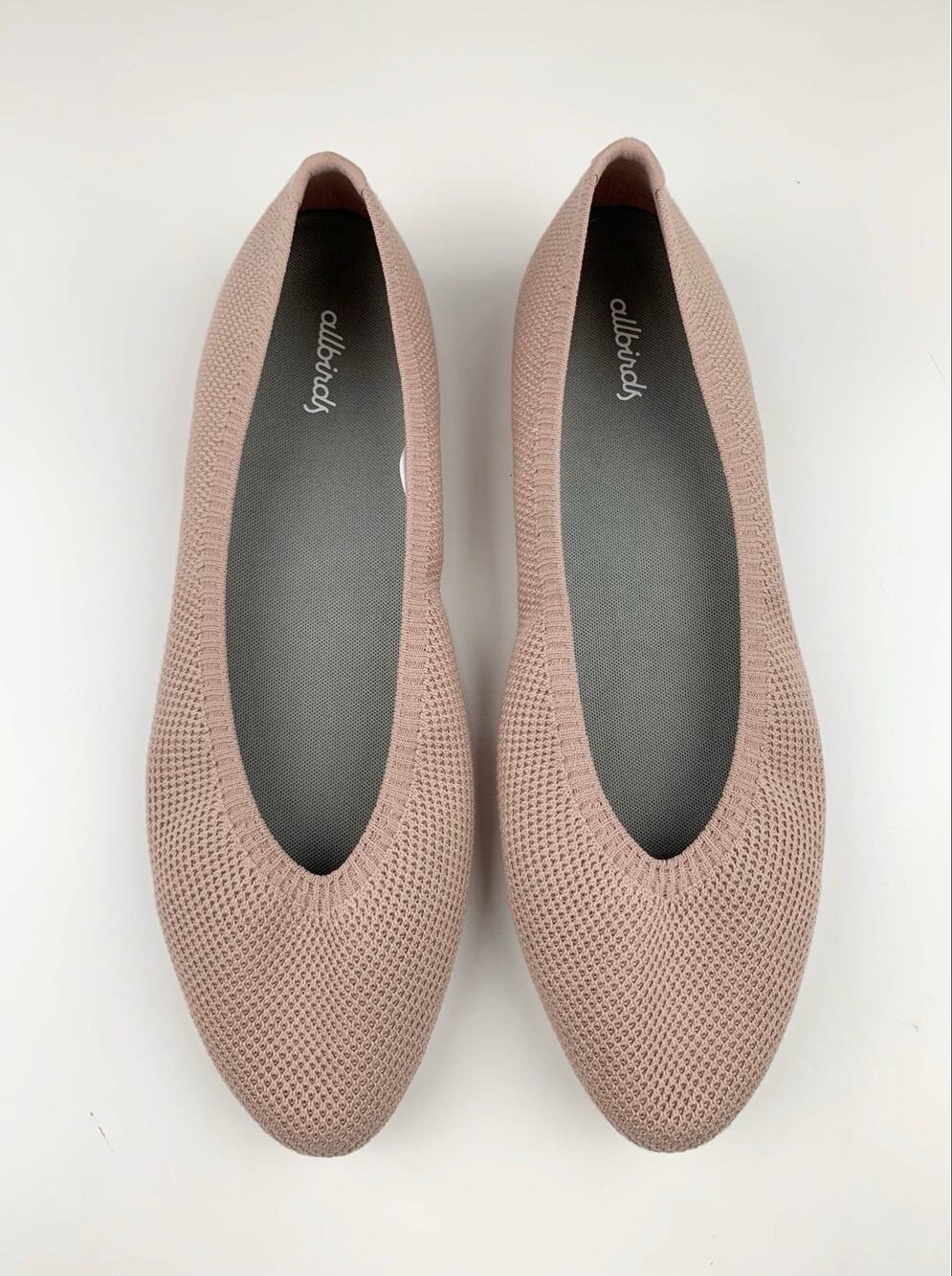 Allbirds Tree Breezer Point TBP Slip On Ballet Flats Pink Knit Shoes Women's 11